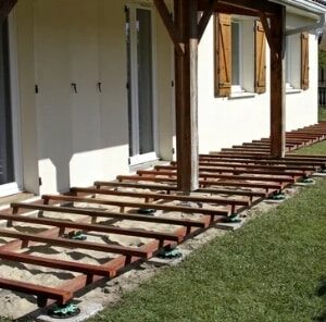 Lambourde bois pin 45 x 70 MM