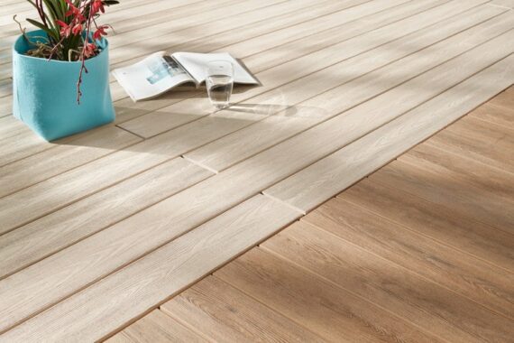 Lame de terrasse composite beige – Image 2