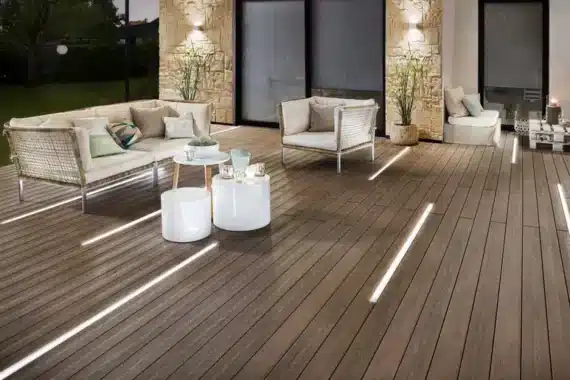 lame terrasse composite marron