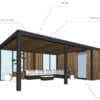 pergola aluminium plan