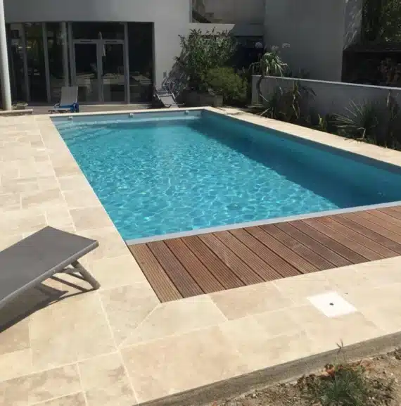 travertin terrasse piscine