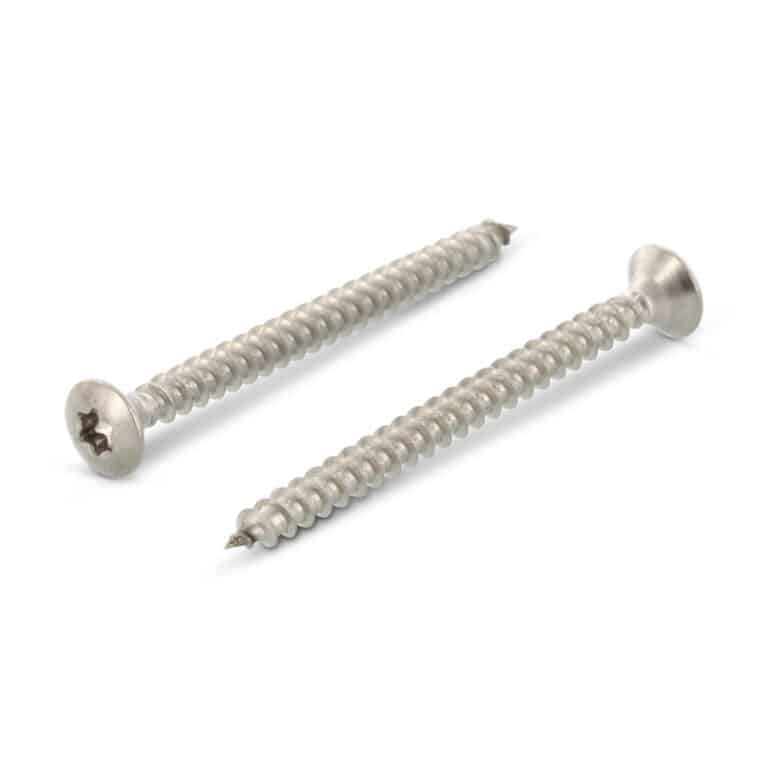 Vis En Acier Inoxydable Pour Terrasse Composite In-Deck - Double Filetage, Tête Pozi, Couleur Vert/marron