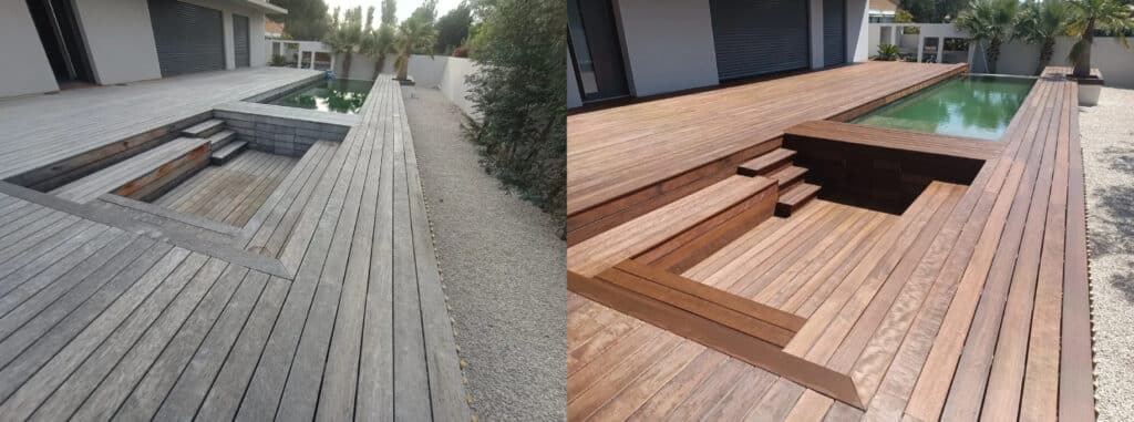 avant apres entretien terrasse