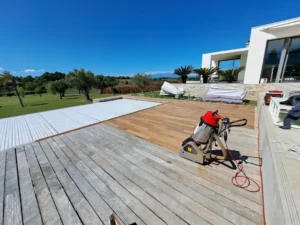 nettoyeur ponceur terrasse exotique