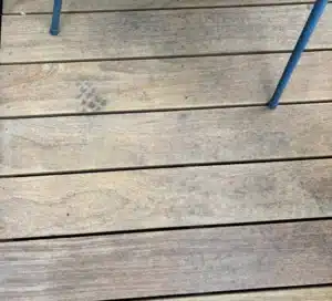 découpe metal terrasse bois