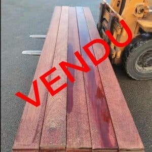 Lot 32,88 m2- Lame de terrasse CUMARU rouge KD – LAMES XL